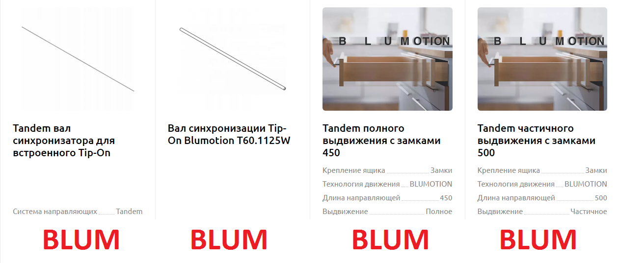 Фурнитура Blum